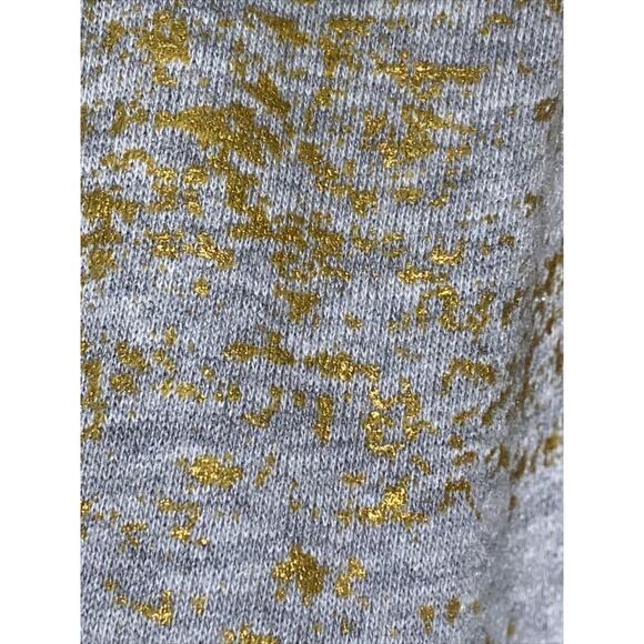 DKNY Women’s Long Sleeve Gray Gold Sweater Everywhere Sweatshirt XS Extra Small - Picture 8 of 10